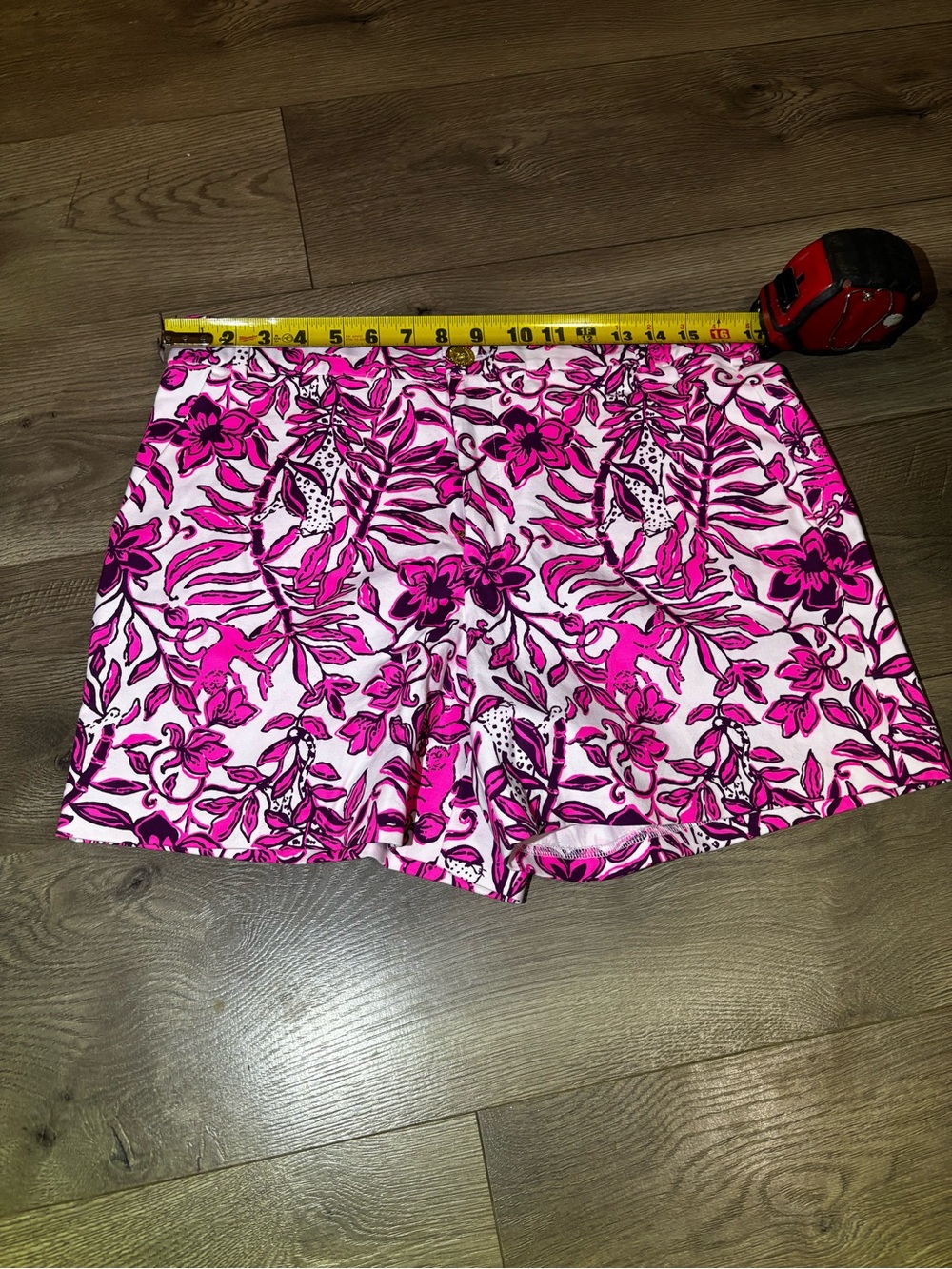 Lilly Pulitzer Hot Pink Floral Print Bermuda Shorts - Picture 7 of 8